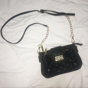 Black Shoulder bag & Wristlet